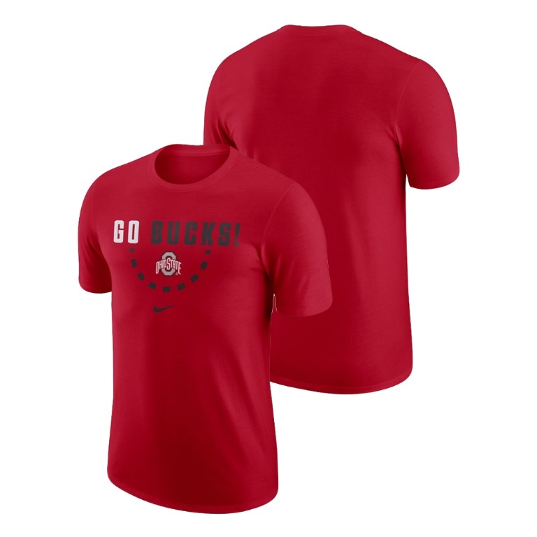 Ohio State Buckeyes Men's NCAA Scarlet Team Nike College Basketball T-Shirt ZUJ5749DJ